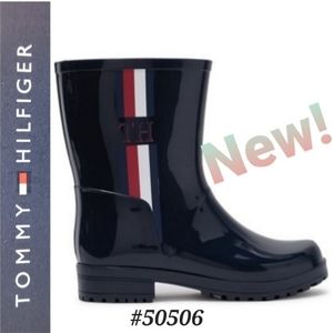 🤍NEW! TOMMY HILFIGER pull-on Rain Boots *6M